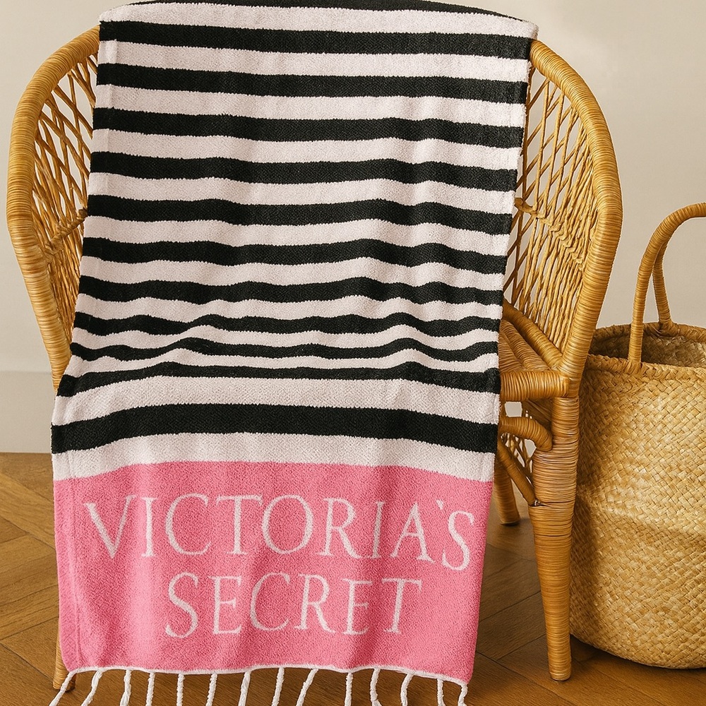 Victoria's Secret XL Striped Beach Towel